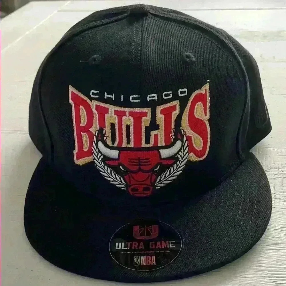Chicago Bulls Ultra Game NBA Black Cap. New with tags.